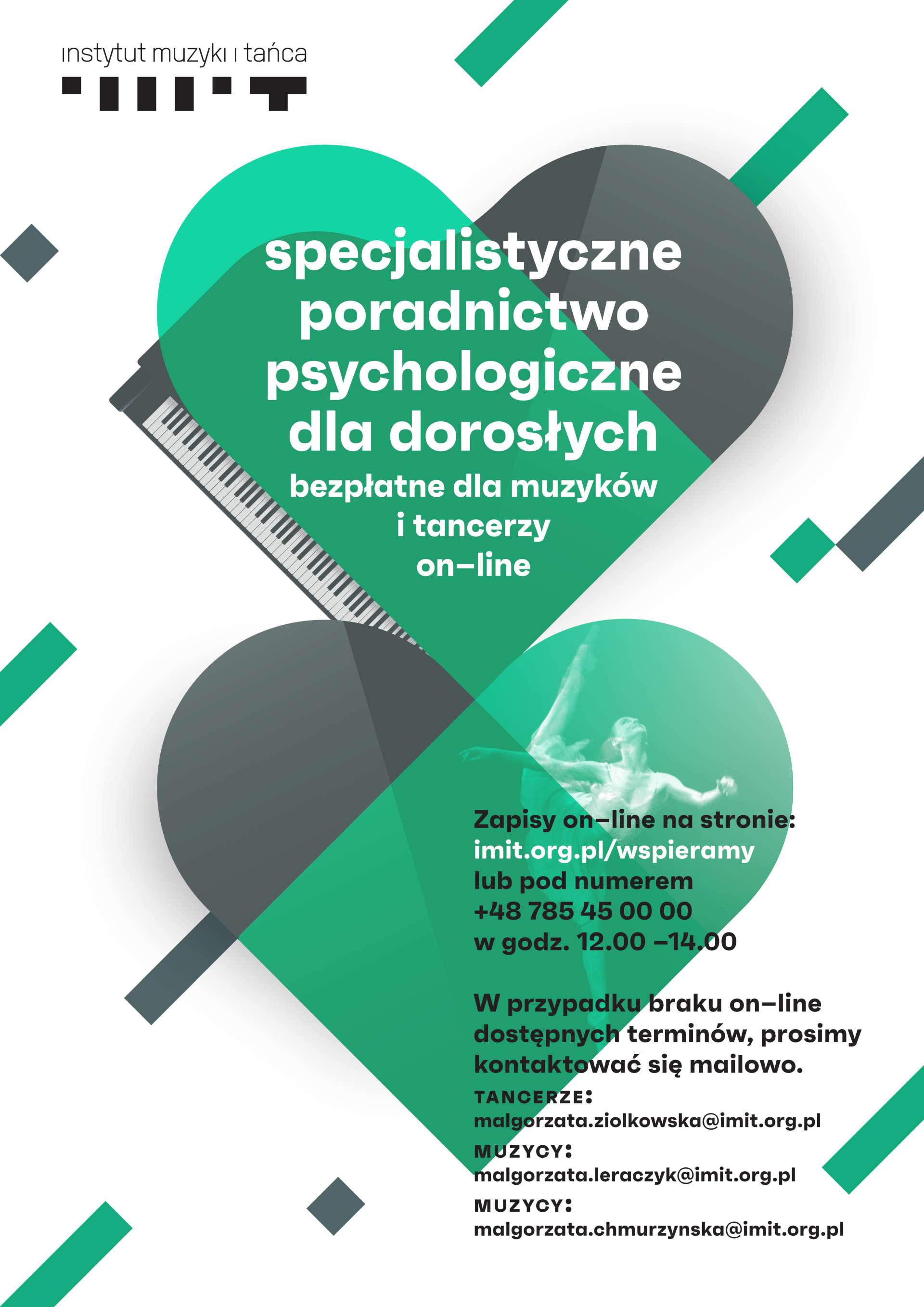 Plakat - WspieraMY - Specjalistyczne poradnictwo psychologiczne dla dorosłych